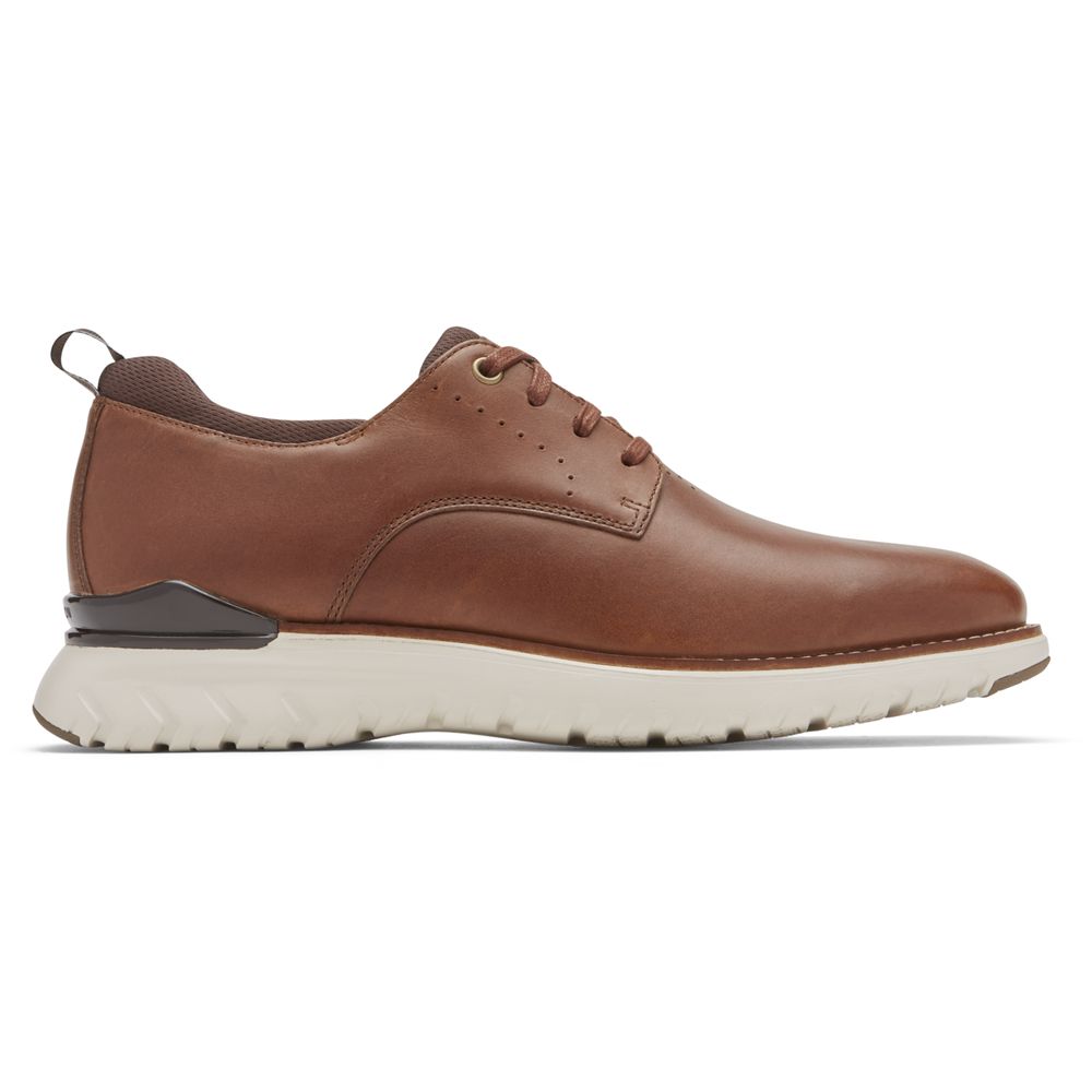 Rockport Total Motion Sport Plain Toe - Mens Oxfords - Brown - NZ (MEC-631795)